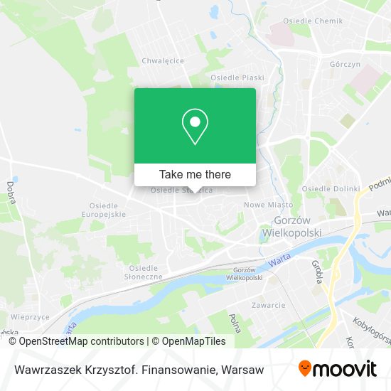 Wawrzaszek Krzysztof. Finansowanie map