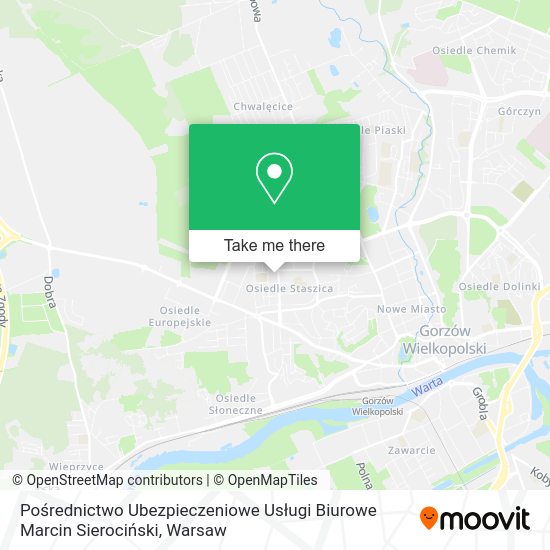 Pośrednictwo Ubezpieczeniowe Usługi Biurowe Marcin Sierociński map