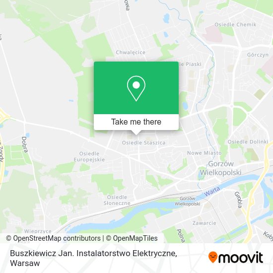 Карта Buszkiewicz Jan. Instalatorstwo Elektryczne