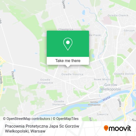 Pracownia Protetyczna Japa Sc Gorzów Wielkopolski map