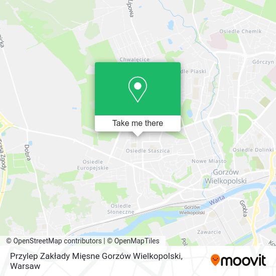 Карта Przylep Zakłady Mięsne Gorzów Wielkopolski