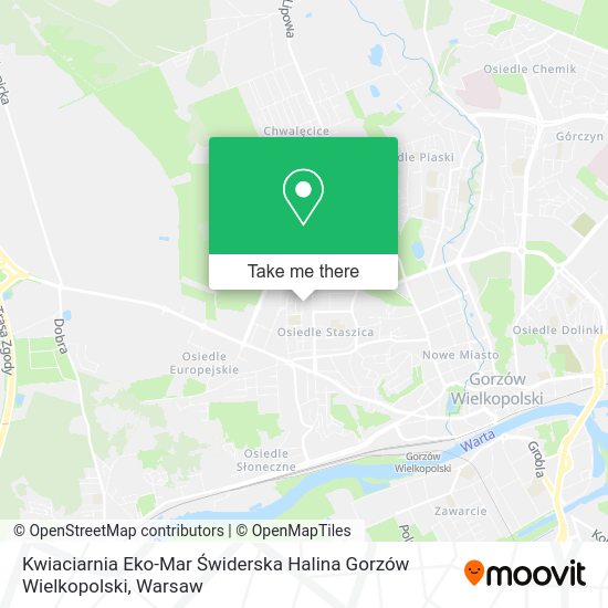 Kwiaciarnia Eko-Mar Świderska Halina Gorzów Wielkopolski map