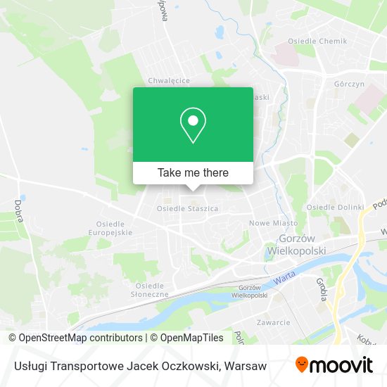 Usługi Transportowe Jacek Oczkowski map