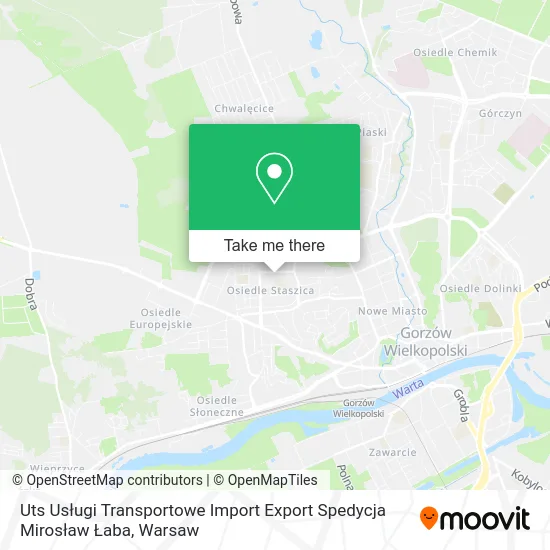 Карта Uts Usługi Transportowe Import Export Spedycja Mirosław Łaba