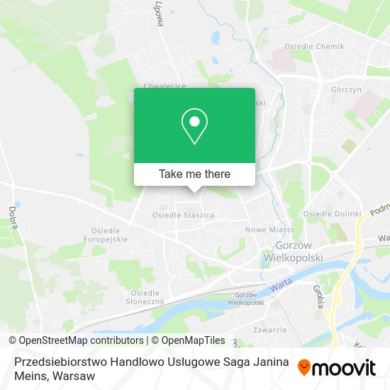 Przedsiebiorstwo Handlowo Uslugowe Saga Janina Meins map