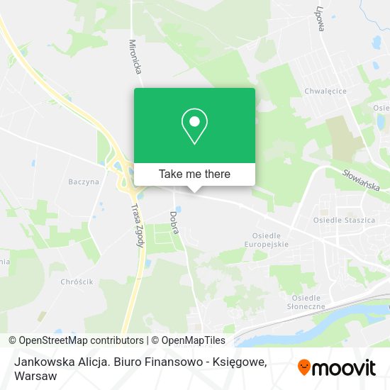 Jankowska Alicja. Biuro Finansowo - Księgowe map