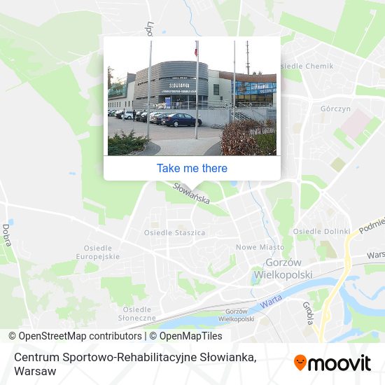 Карта Centrum Sportowo-Rehabilitacyjne Słowianka