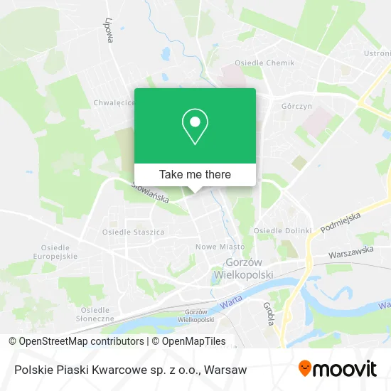 Карта Polskie Piaski Kwarcowe sp. z o.o.