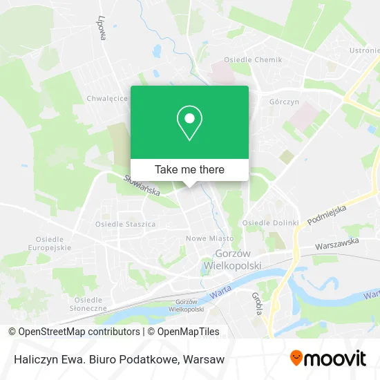 Карта Haliczyn Ewa. Biuro Podatkowe