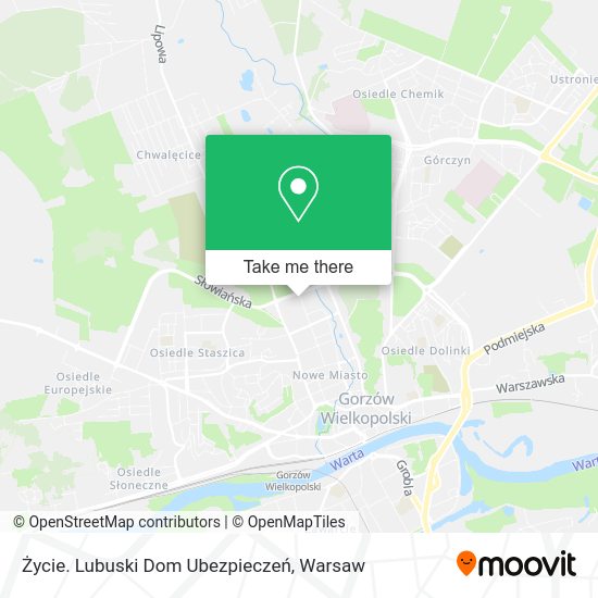 Życie. Lubuski Dom Ubezpieczeń map