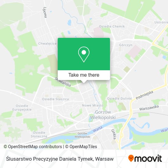 Ślusarstwo Precyzyjne Daniela Tymek map