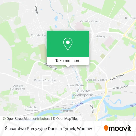 Карта Ślusarstwo Precyzyjne Daniela Tymek