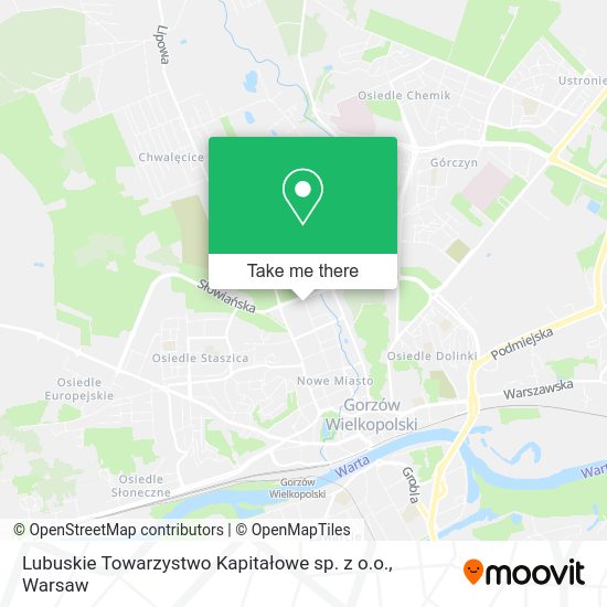 Карта Lubuskie Towarzystwo Kapitałowe sp. z o.o.