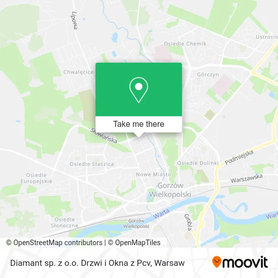 Карта Diamant sp. z o.o. Drzwi i Okna z Pcv