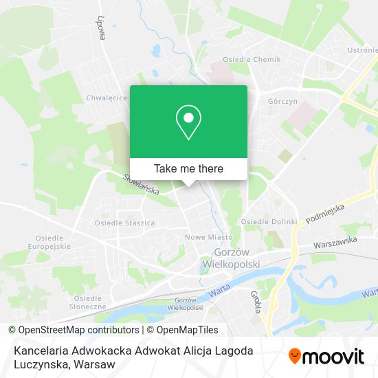 Kancelaria Adwokacka Adwokat Alicja Lagoda Luczynska map