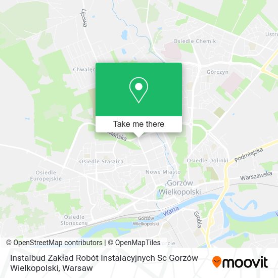 Instalbud Zakład Robót Instalacyjnych Sc Gorzów Wielkopolski map