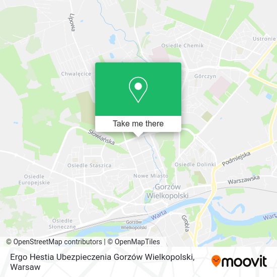 Ergo Hestia Ubezpieczenia Gorzów Wielkopolski map