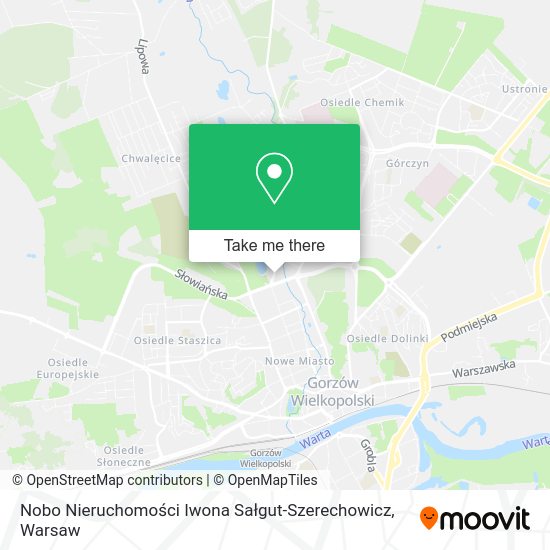 Nobo Nieruchomości Iwona Sałgut-Szerechowicz map