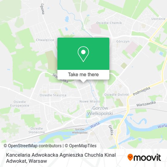 Kancelaria Adwokacka Agnieszka Chuchla Kinal Adwokat map