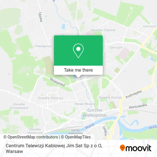 Карта Centrum Telewizji Kablowej Jim Sat Sp z o O