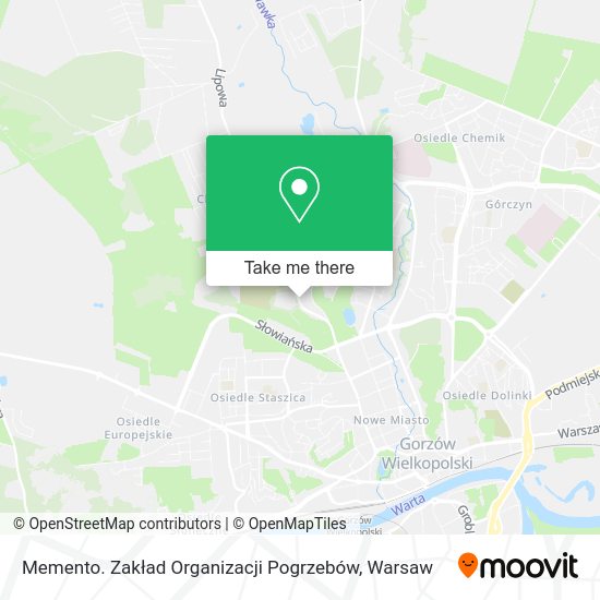 Memento. Zakład Organizacji Pogrzebów map