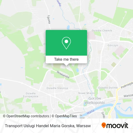 Карта Transport Uslugi Handel Maria Gorska
