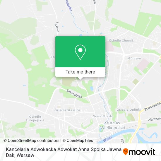 Kancelaria Adwokacka Adwokat Anna Spolka Jawna Dak map