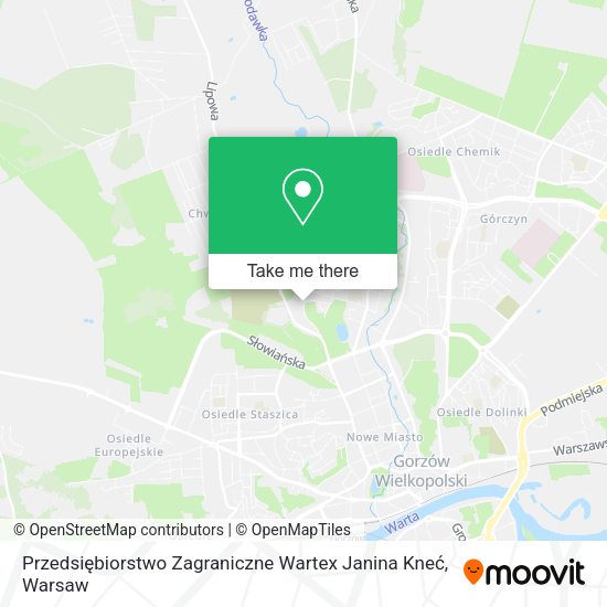 Przedsiębiorstwo Zagraniczne Wartex Janina Kneć map