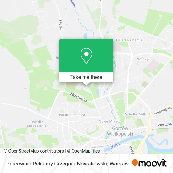 Карта Pracownia Reklamy Grzegorz Nowakowski