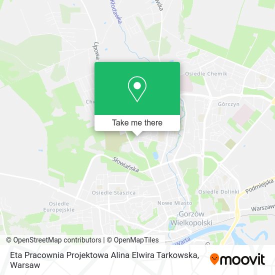 Eta Pracownia Projektowa Alina Elwira Tarkowska map