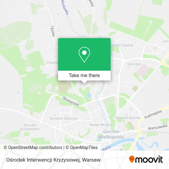 Ośrodek Interwencji Kryzysowej map