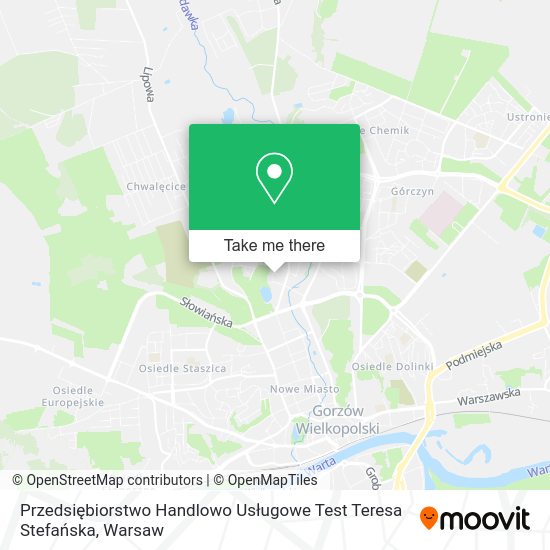 Przedsiębiorstwo Handlowo Usługowe Test Teresa Stefańska map