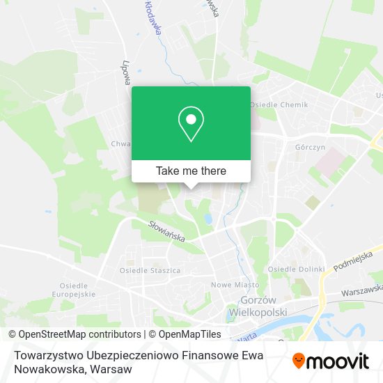 Towarzystwo Ubezpieczeniowo Finansowe Ewa Nowakowska map