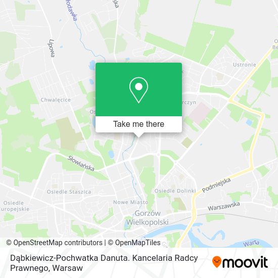 Dąbkiewicz-Pochwatka Danuta. Kancelaria Radcy Prawnego map