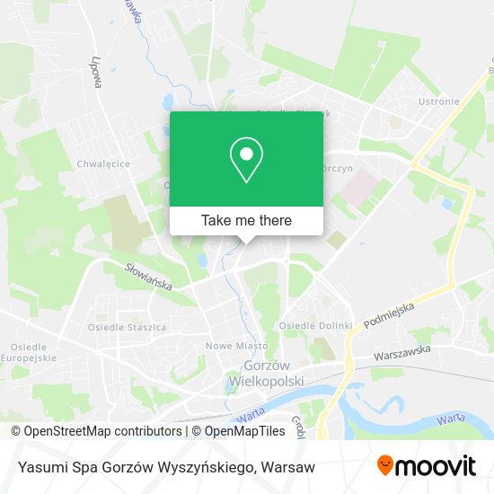 Yasumi Spa Gorzów Wyszyńskiego map