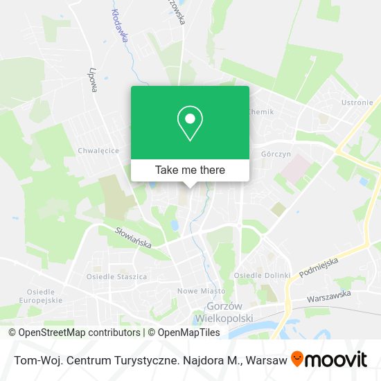 Tom-Woj. Centrum Turystyczne. Najdora M. map