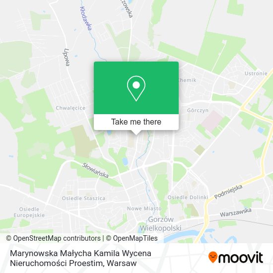 Marynowska Małycha Kamila Wycena Nieruchomości Proestim map