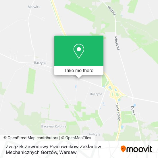 Związek Zawodowy Pracowników Zakładów Mechanicznych Gorzów map