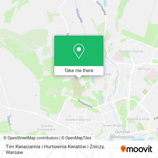 Tim Kwiaciarnia i Hurtownia Kwiatów i Zniczy map