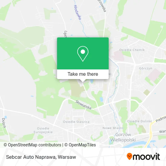 Карта Sebcar Auto Naprawa