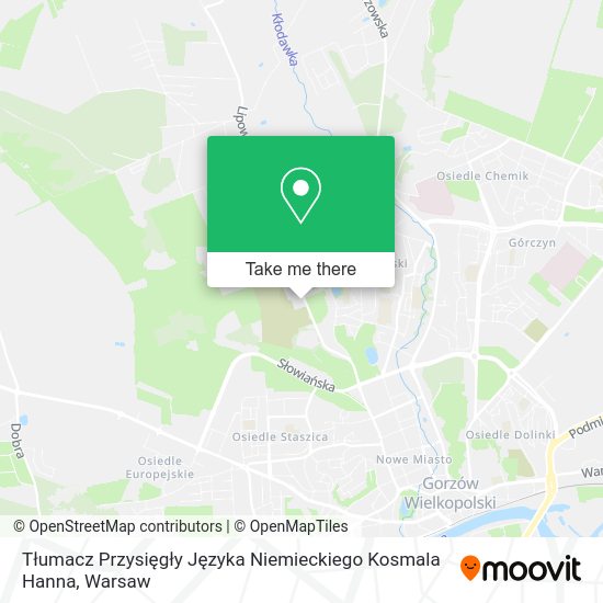 Tłumacz Przysięgły Języka Niemieckiego Kosmala Hanna map