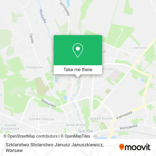 Карта Szklarstwo Stolarstwo Janusz Januszkiewicz