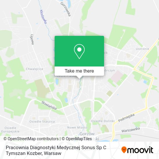 Pracownia Diagnostyki Medycznej Sonus Sp C Tymszan Kozber map