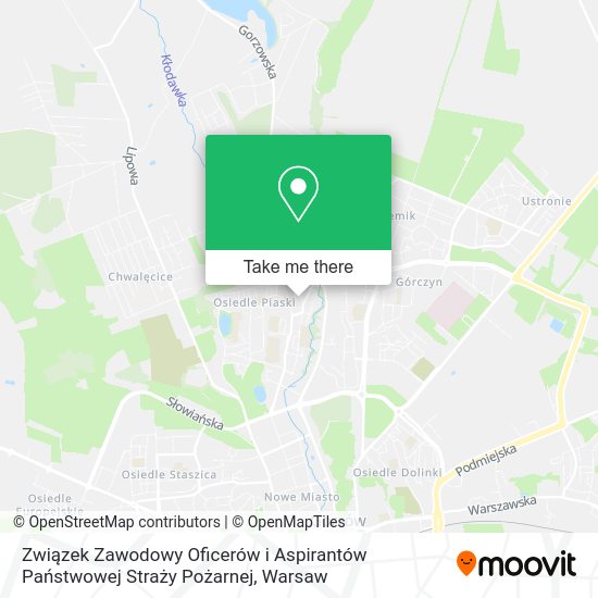 Związek Zawodowy Oficerów i Aspirantów Państwowej Straży Pożarnej map