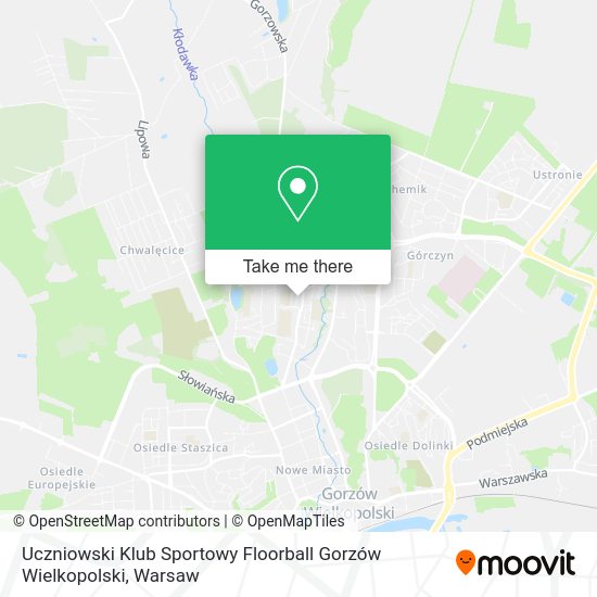 Uczniowski Klub Sportowy Floorball Gorzów Wielkopolski map