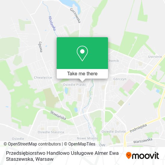 Przedsiębiorstwo Handlowo Usługowe Almer Ewa Staszewska map