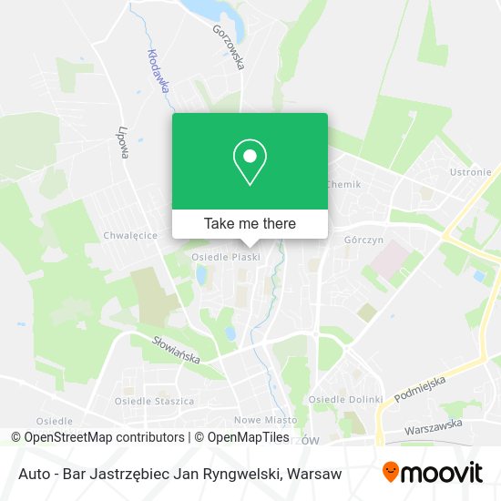 Auto - Bar Jastrzębiec Jan Ryngwelski map