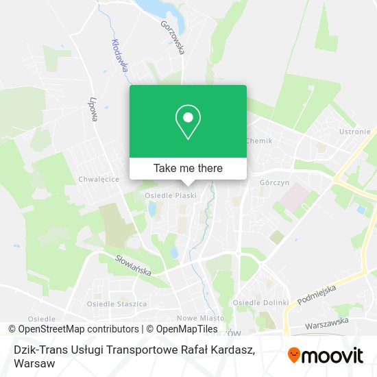 Dzik-Trans Usługi Transportowe Rafał Kardasz map