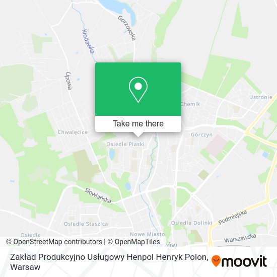 Zakład Produkcyjno Usługowy Henpol Henryk Polon map