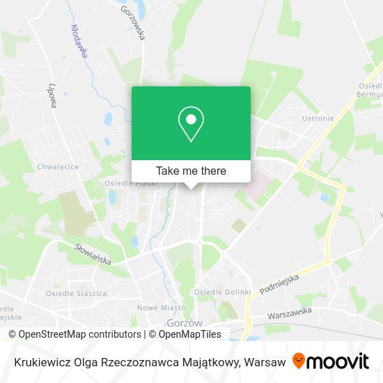 Krukiewicz Olga Rzeczoznawca Majątkowy map